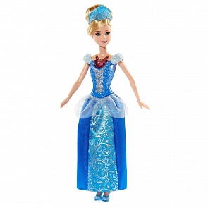 Кукла Золушка из серии Принцессы Дисней, колье и корона светятся, 28 см. (Mattel, bdj23-bdj22)